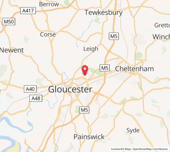 Map of Innsworth, EnglandEngland