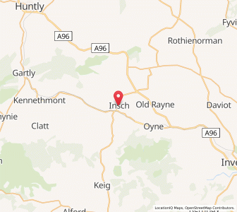 Map of Insch, ScotlandScotland