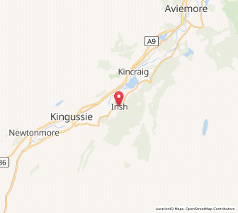 Map of Insh, ScotlandScotland