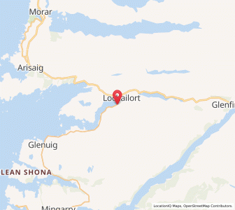 Map of Inverailort, ScotlandScotland