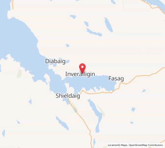 Map of Inveralligin, ScotlandScotland