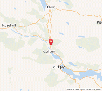 Map of Inveran, ScotlandScotland