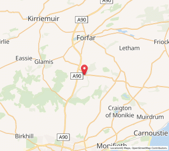 Map of Inverarity, ScotlandScotland