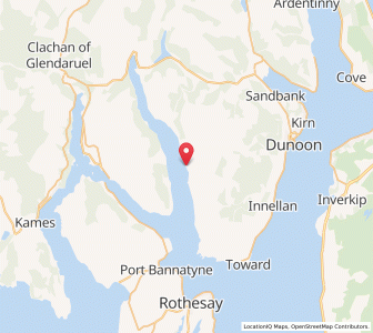 Map of Inverchaolain, ScotlandScotland