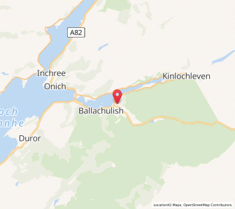 Map of Invercoe, ScotlandScotland
