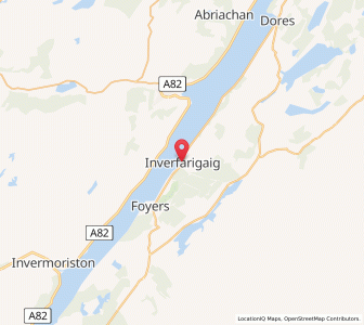 Map of Inverfarigaig, ScotlandScotland