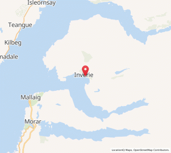 Map of Inverie, ScotlandScotland