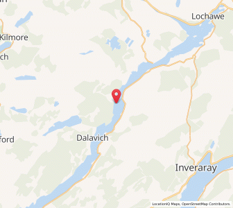 Map of Inverinan Beag, ScotlandScotland