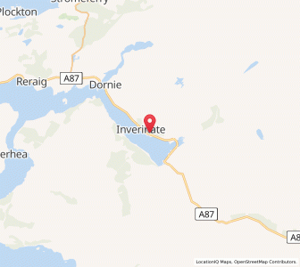 Map of Inverinate, ScotlandScotland