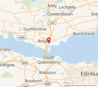 Map of Inverkeithing, ScotlandScotland