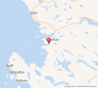 Map of Inverkirkaig, ScotlandScotland