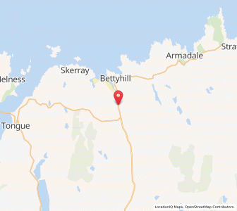 Map of Invernaver, ScotlandScotland