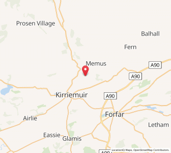 Map of Inverquharity, ScotlandScotland