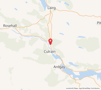Map of Invershin, ScotlandScotland