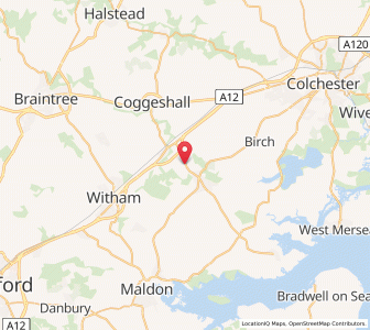 Map of Inworth, EnglandEngland