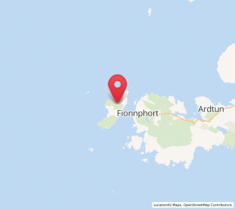 Map of Iona, Scotland