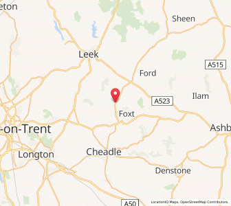 Map of Ipstones, EnglandEngland