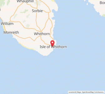 Map of Isle of Whithorn, ScotlandScotland