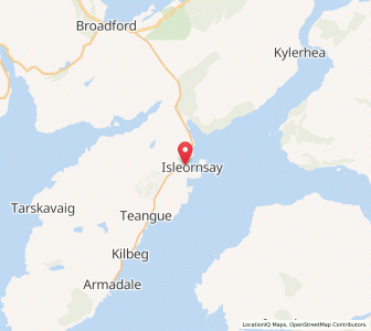 Map of Isleornsay, ScotlandScotland