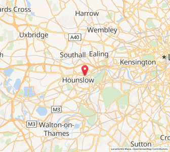 Map of Isleworth, EnglandEngland