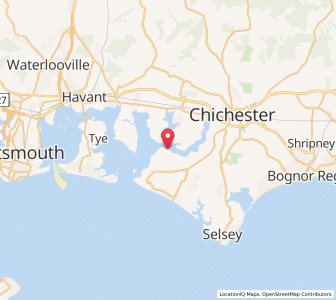Map of Itchenor, EnglandEngland