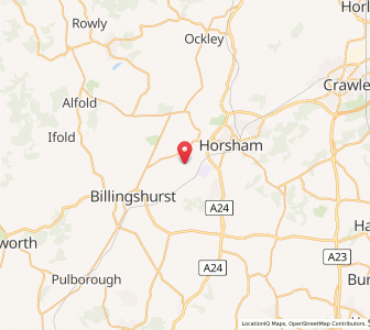 Map of Itchingfield, EnglandEngland