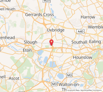 Map of Iver, EnglandEngland