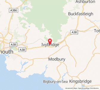 Map of Ivybridge, EnglandEngland