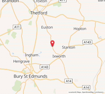 Map of Ixworth Thorpe, EnglandEngland