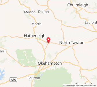 Map of Jacobstowe, EnglandEngland