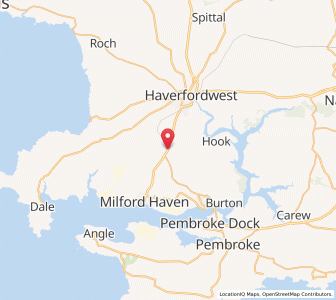 Map of Johnston, WalesWales