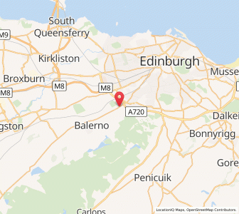 Map of Juniper Green, ScotlandScotland
