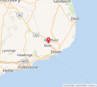 Map of Kearsney, EnglandEngland