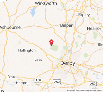 Map of Kedleston, EnglandEngland