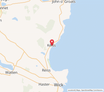Map of Keiss, ScotlandScotland