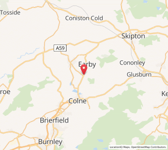 Map of Kelbrook, EnglandEngland