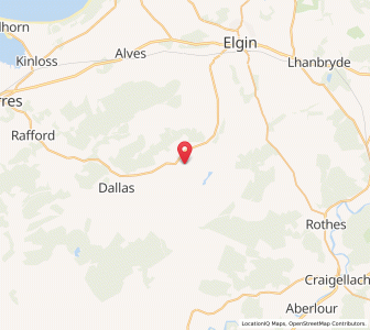 Map of Kellas, ScotlandScotland