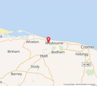 Map of Kelling, EnglandEngland