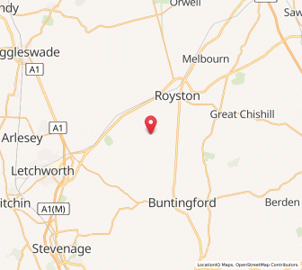 Map of Kelshall, EnglandEngland