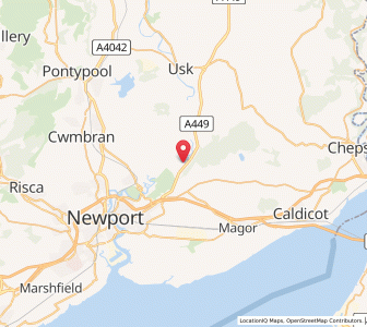 Map of Kemeys Inferior, WalesWales