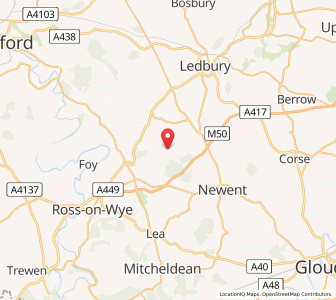 Map of Kempley, EnglandEngland