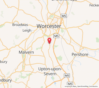 Map of Kempsey, EnglandEngland
