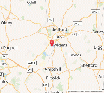 Map of Kempston Hardwick, EnglandEngland