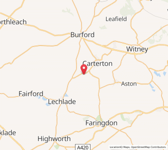Map of Kencot, EnglandEngland