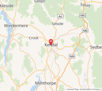 Map of Kendal, EnglandEngland