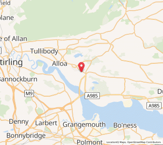 Map of Kennet, ScotlandScotland
