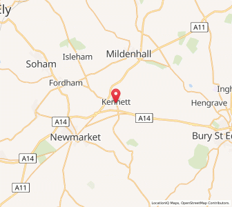 Map of Kennett, EnglandEngland