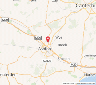 Map of Kennington, EnglandEngland