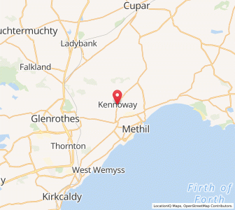 Map of Kennoway, ScotlandScotland