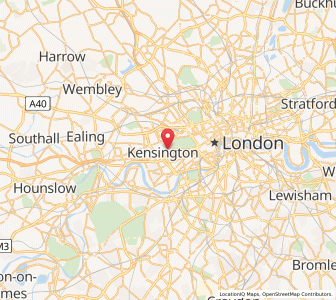 Map of Kensington, EnglandEngland